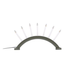 VENTURE DESIGN Kebnekaise bordslampa - vit och grön furu (55cm)