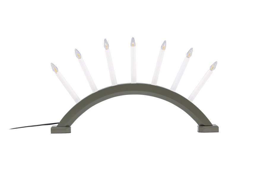 VENTURE DESIGN Kebnekaise bordlampe - hvit og grnn furu (55cm)