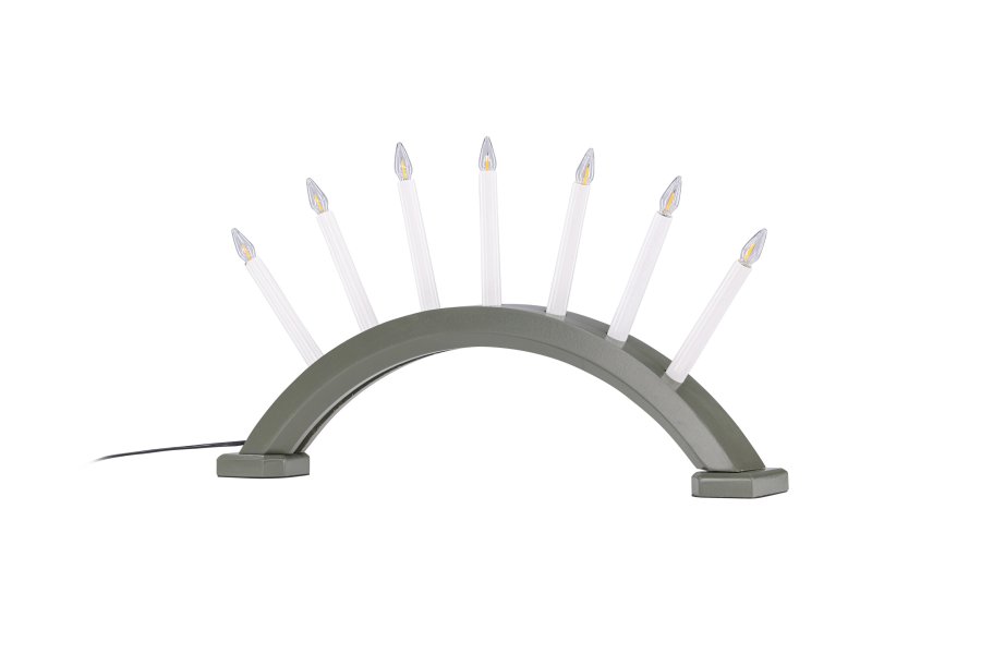 VENTURE DESIGN Kebnekaise bordlampe - hvit og grnn furu (55cm)