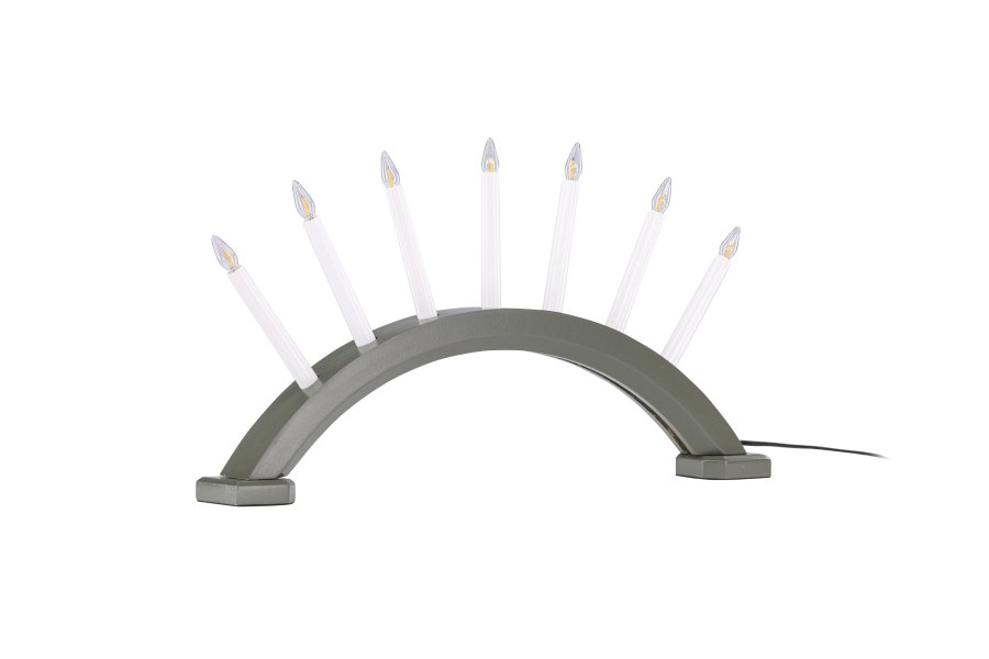 VENTURE DESIGN Kebnekaise bordlampe - hvit og grnn furu (55cm)