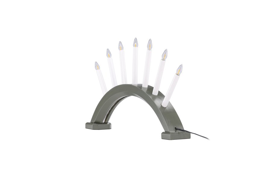 VENTURE DESIGN Kebnekaise bordlampe - hvit og grnn furu (55cm)