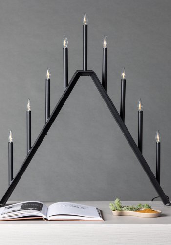 VENTURE DESIGN re bordlampe - sort stl (64cm)