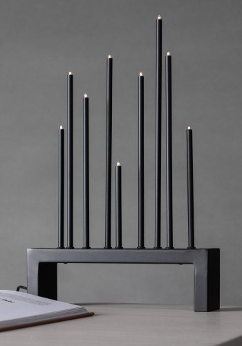 VENTURE DESIGN Vallsen bordlampe - svart stl (27cm)