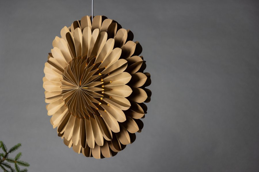 VENTURE DESIGN Jrvsn loftlampe - brun papir (60)