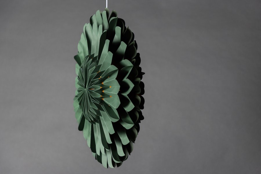 VENTURE DESIGN Jrvsn loftlampe - grn papir (60)