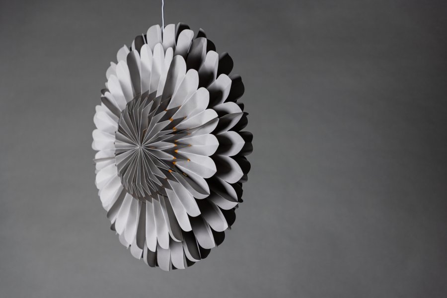 VENTURE DESIGN Jrvsn loftlampe - mrkegr papir (60)