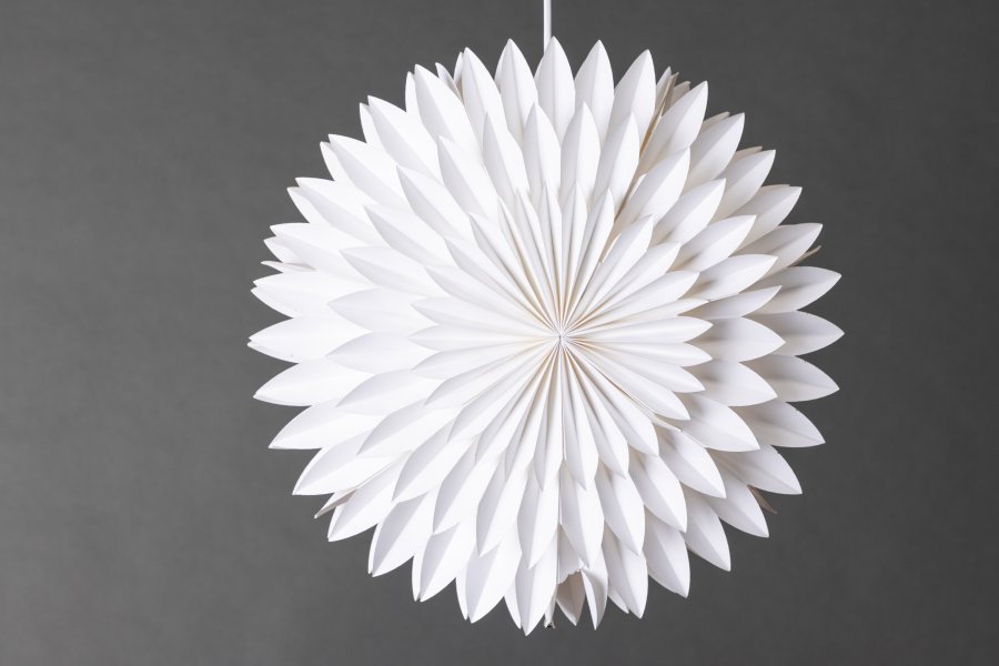 VENTURE DESIGN Storlien taklampe - hvitt papir (46cm)