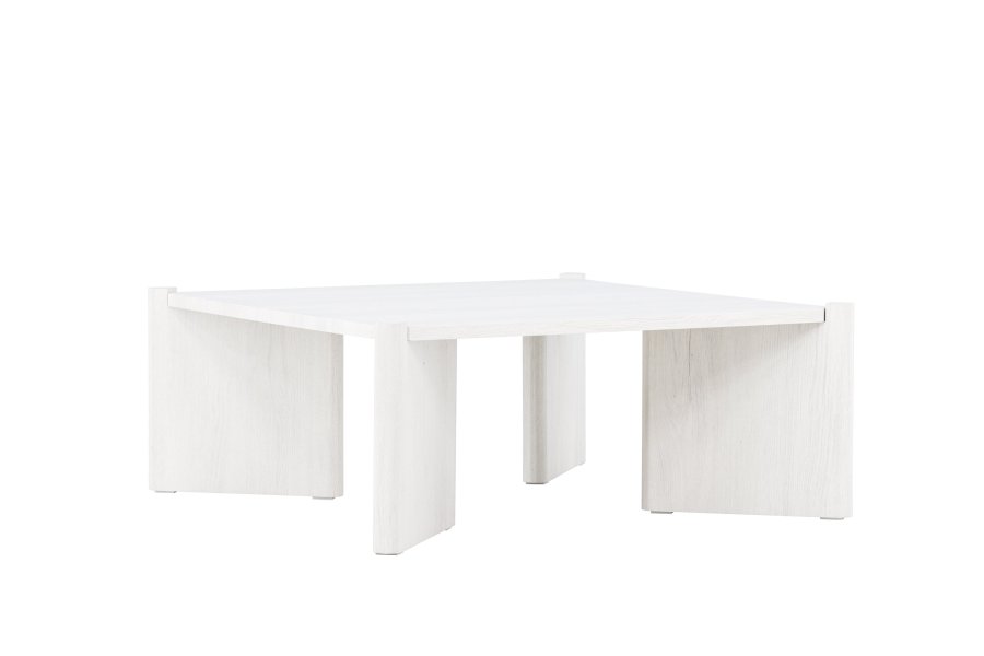 VENTURE DESIGN Rogaland salongbord, firkantet - hvitkalket MDF (100x100)