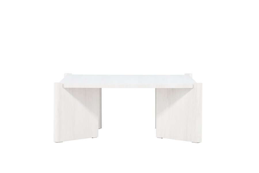 VENTURE DESIGN Rogaland salongbord, firkantet - hvitkalket MDF (100x100)