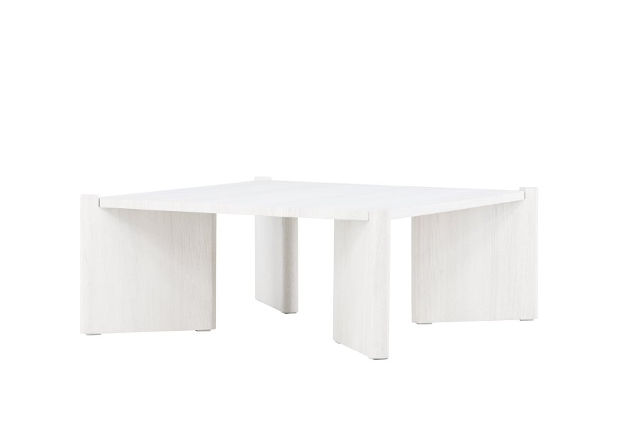 VENTURE DESIGN Rogaland salongbord, firkantet - hvitkalket MDF (100x100)