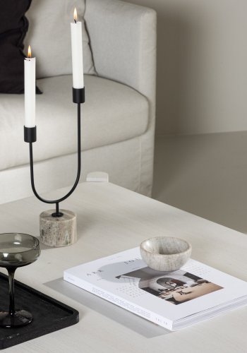 VENTURE DESIGN Rogaland salongbord, firkantet - hvitkalket MDF (100x100)