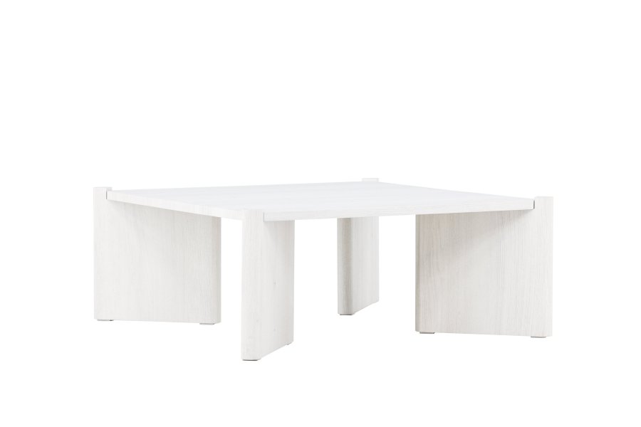 VENTURE DESIGN Rogaland salongbord, firkantet - hvitkalket MDF (100x100)