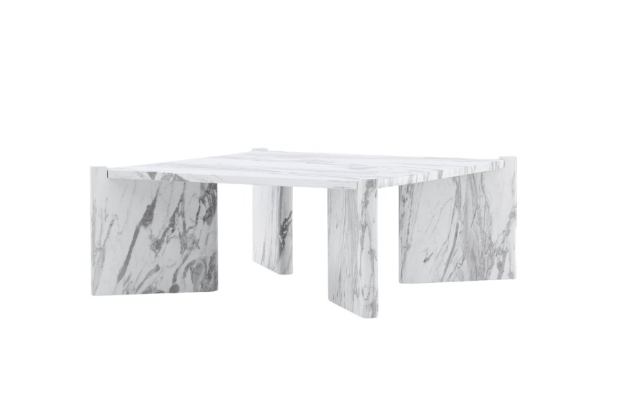 VENTURE DESIGN Rogaland Sofabord Rogaland Sofabord - Hvit Marmor Look / MDF