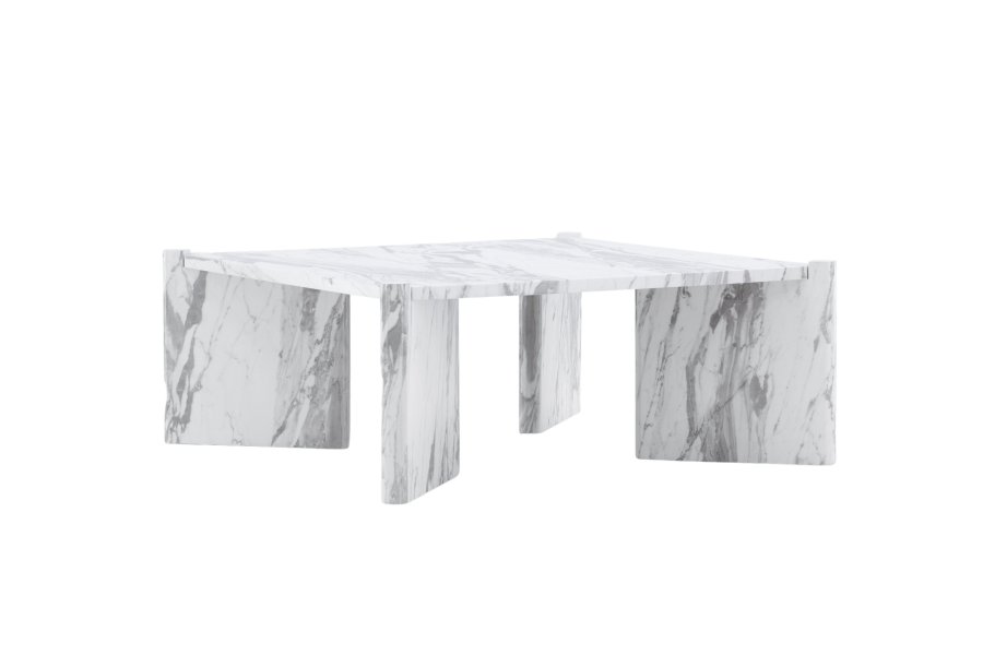 VENTURE DESIGN Rogaland Sofabord Rogaland Sofabord - Hvit Marmor Look / MDF