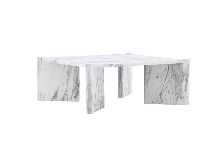 VENTURE DESIGN Rogaland Sofabord Rogaland Sofabord - Hvit Marmor Look / MDF