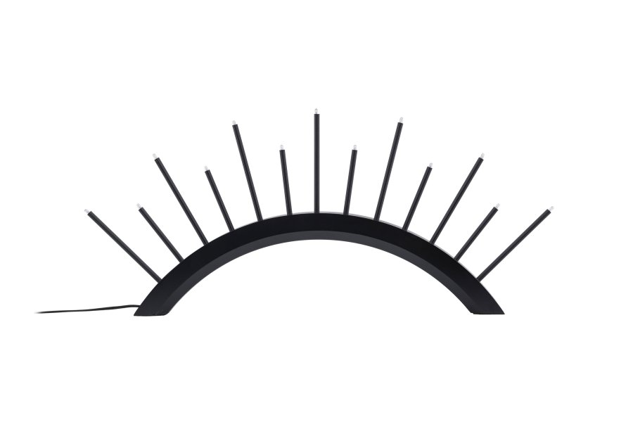 VENTURE DESIGN Kettilss bordlampe - sort MDF