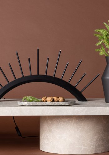 VENTURE DESIGN Kettilss bordlampe - sort MDF