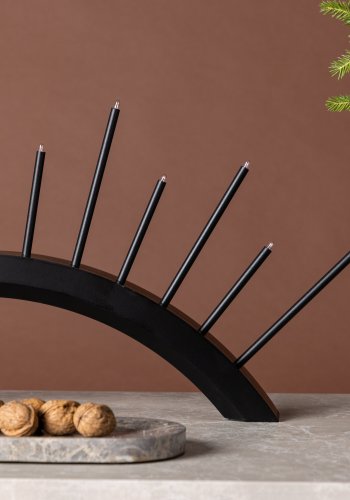 VENTURE DESIGN Kettilss bordlampe - sort MDF