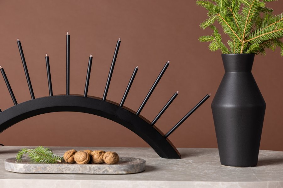 VENTURE DESIGN Kettilss bordlampe - sort MDF