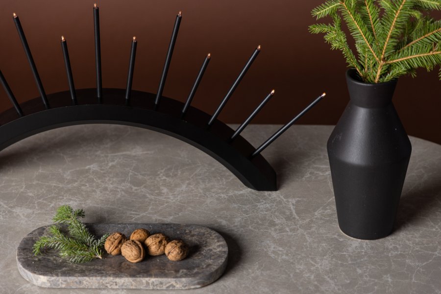 VENTURE DESIGN Kettilss bordlampe - sort MDF