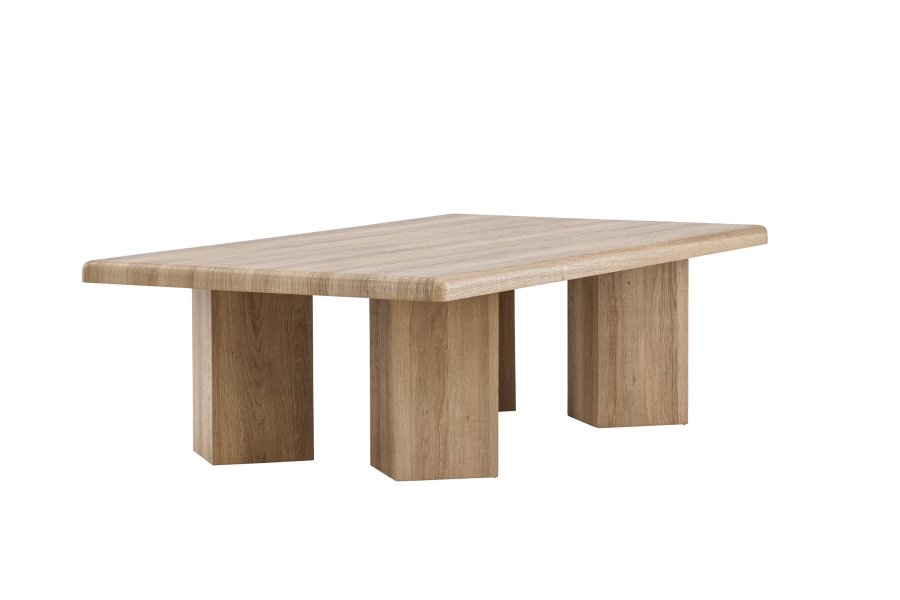 VENTURE DESIGN Lillehammer salongbord, rektangulrt - naturlig MDF finer (140x80)