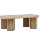 VENTURE DESIGN Lillehammer salongbord, rektangulrt - naturlig MDF finer (140x80)
