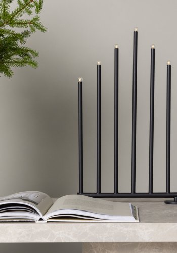 VENTURE DESIGN Björnfjället bordlampe, m. demping - matt sort stl (50cm)