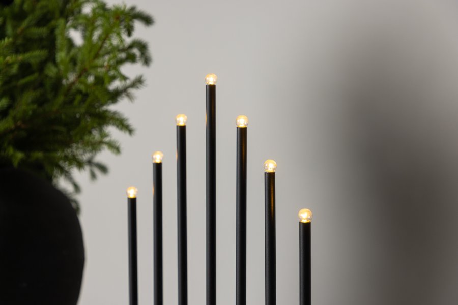 VENTURE DESIGN Björnfjället bordlampe, m. demping - matt sort stl (50cm)