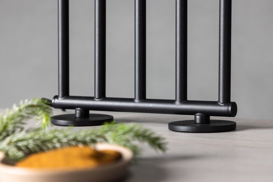 VENTURE DESIGN Björnfjället Tischleuchte, mit Dimmfunktion – mattschwarzer Stahl (40 cm)