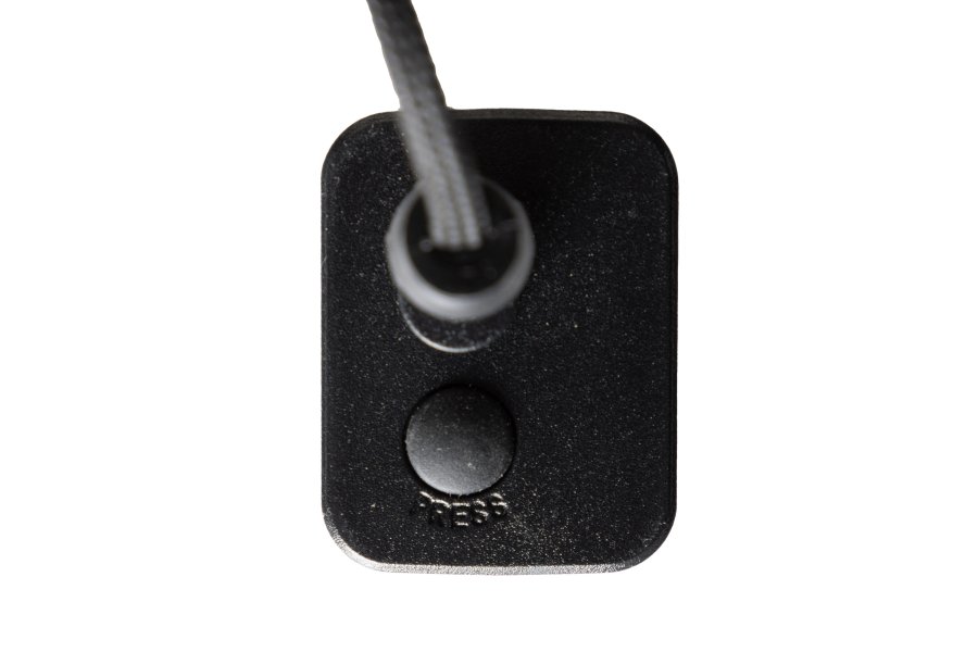 VENTURE DESIGN Björnfjället Tischleuchte, mit Dimmfunktion – mattsilberner Stahl (40cm)