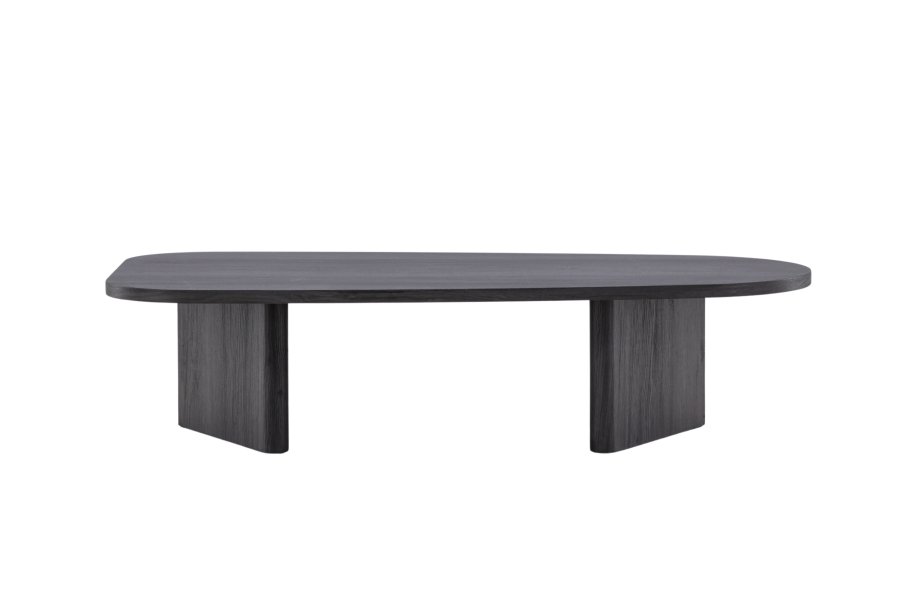 VENTURE DESIGN Grönvik Couchtisch – schwarzes MDF (130x65)