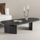 VENTURE DESIGN Grönvik Couchtisch – schwarzes MDF (130x65)