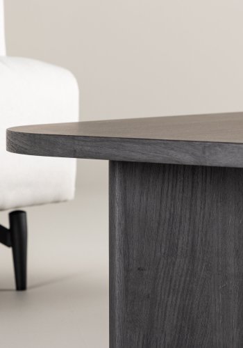 VENTURE DESIGN Grönvik Couchtisch – schwarzes MDF (130x65)