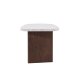 VENTURE DESIGN Grönvik sidebord - lysegr betonglook og mocca MDF (70x45)