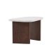 VENTURE DESIGN Grönvik sidebord - lysegr betonglook og mocca MDF (70x45)
