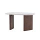 VENTURE DESIGN Grönvik sidebord - lysegr betonglook og mocca MDF (70x45)
