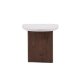 VENTURE DESIGN Grönvik sidebord - lysegr betonglook og mocca MDF (70x45)