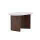 VENTURE DESIGN Grönvik sidebord - lysegr betonglook og mocca MDF (70x45)