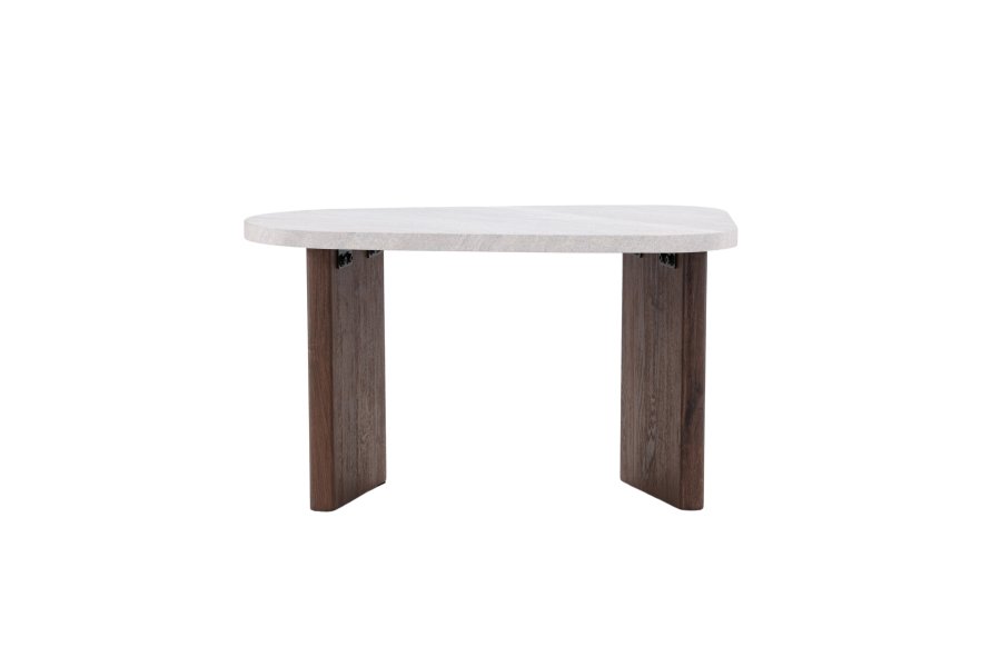 VENTURE DESIGN Grönvik sidebord - lysegr betonglook og mocca MDF (70x45)