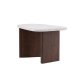 VENTURE DESIGN Grönvik sidebord - lysegr betonglook og mocca MDF (70x45)