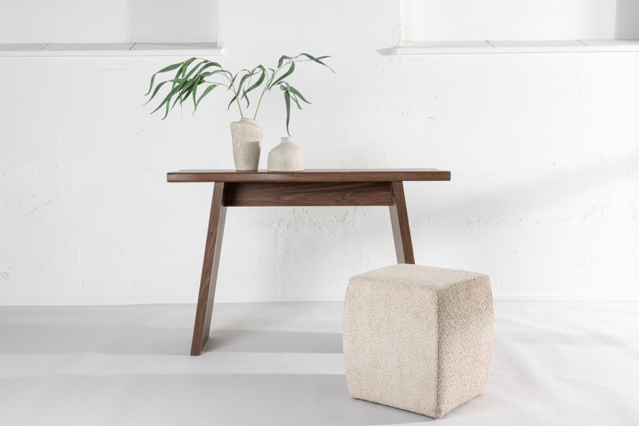 VENTURE DESIGN Church skrivbord, rektangulrt - mocca MDF (120X40)