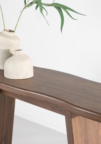 VENTURE DESIGN Church skrivbord, rektangulrt - mocca MDF (120X40)