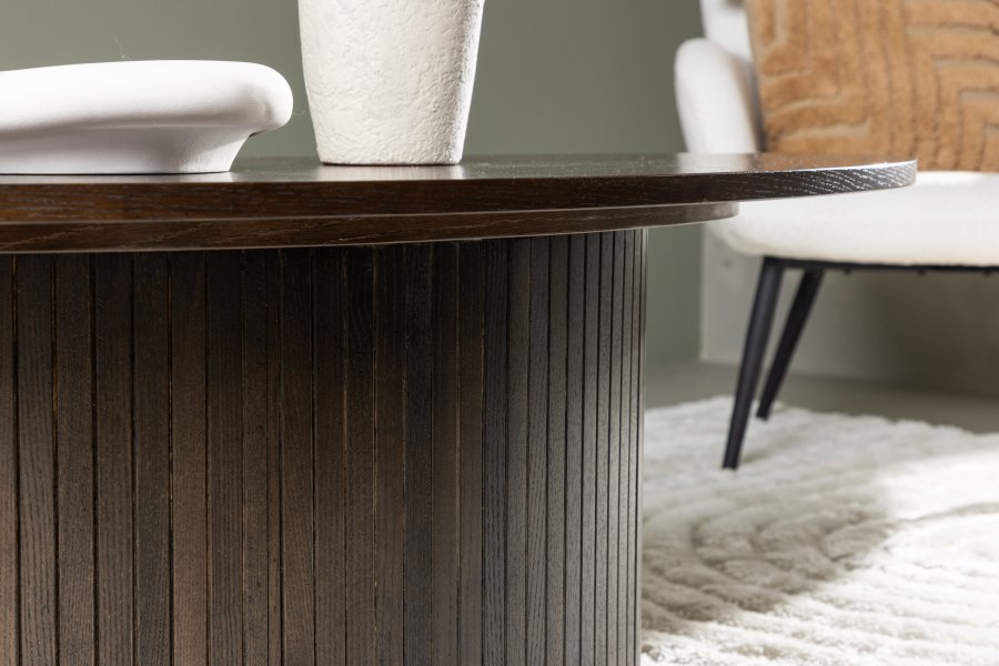 VENTURE DESIGN Bianca Sofabord Bianca Oval Sofabord - / Mocca