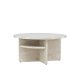 VENTURE DESIGN lesund salongbord, m. hylle, rund - beige marmorlook MDF (85)