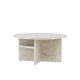 VENTURE DESIGN lesund salongbord, m. hylle, rund - beige marmorlook MDF (85)