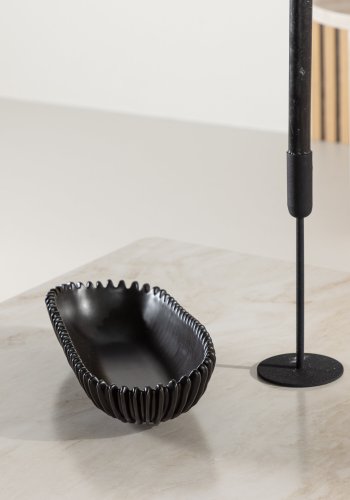 VENTURE DESIGN lesund salongbord, m. hylle, firkantet - beige marmorlook MDF (75x75)