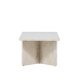 VENTURE DESIGN lesund salongbord, m. hylle, rektangulr - beige marmorlook MDF (120x60)