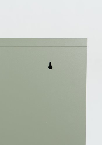 SPINDER DESIGN rektangulr Billy 2 skoskab, m. 2 lger - grn stl 