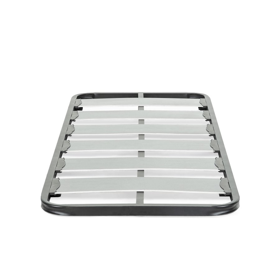 KAVE HOME Talo sengebunn uten ben, med lameller - grtt metall (80x200)