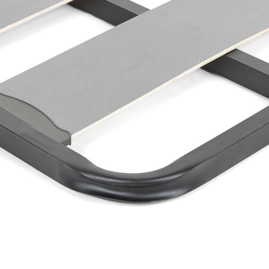 KAVE HOME Talo sengebunn uten ben, med lameller - grtt metall (160x200)